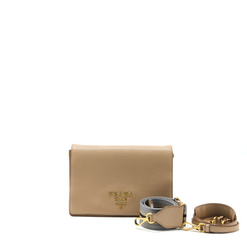 Prada Pattina Bag Calfskin Cammeo GHW