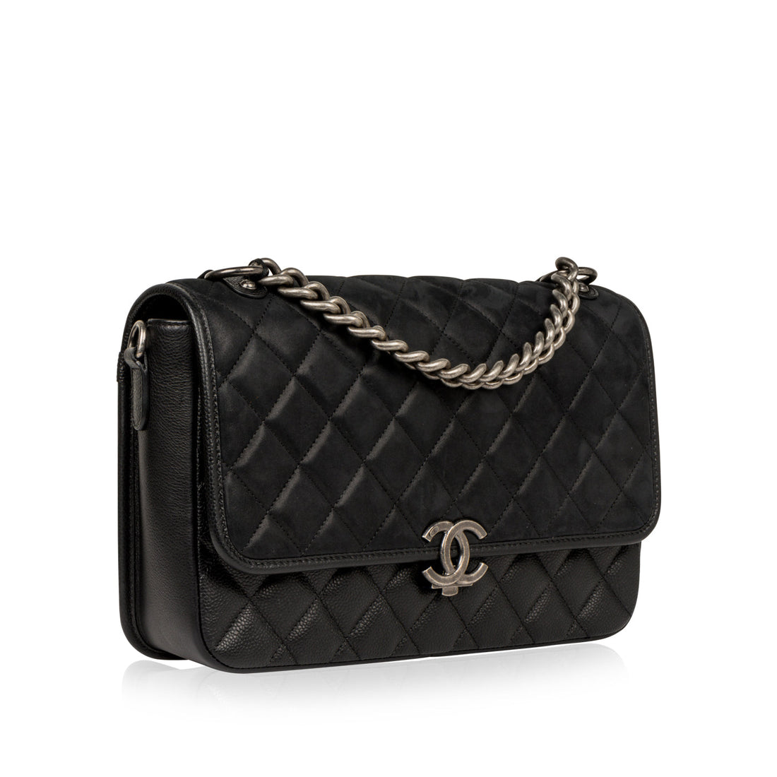 Chanel Caviar and Nubuck Messenger Bag