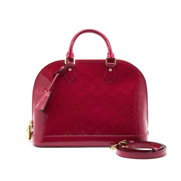LOUIS VUITTON ALMA PM PATENT LEATHER INDIAN ROSE