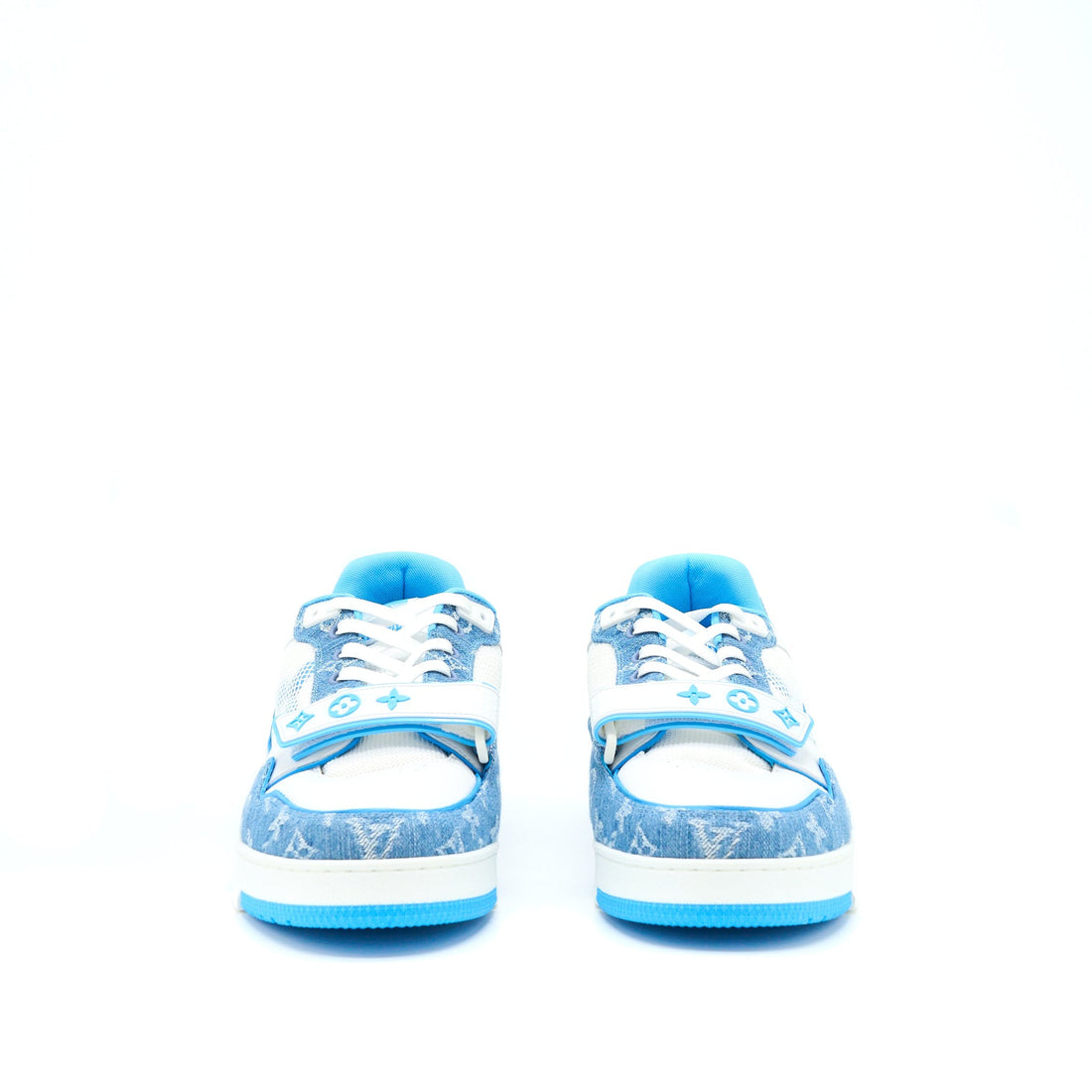 Louis Vuitton Size 10 Trainer Limited Edition Denim Light Blue