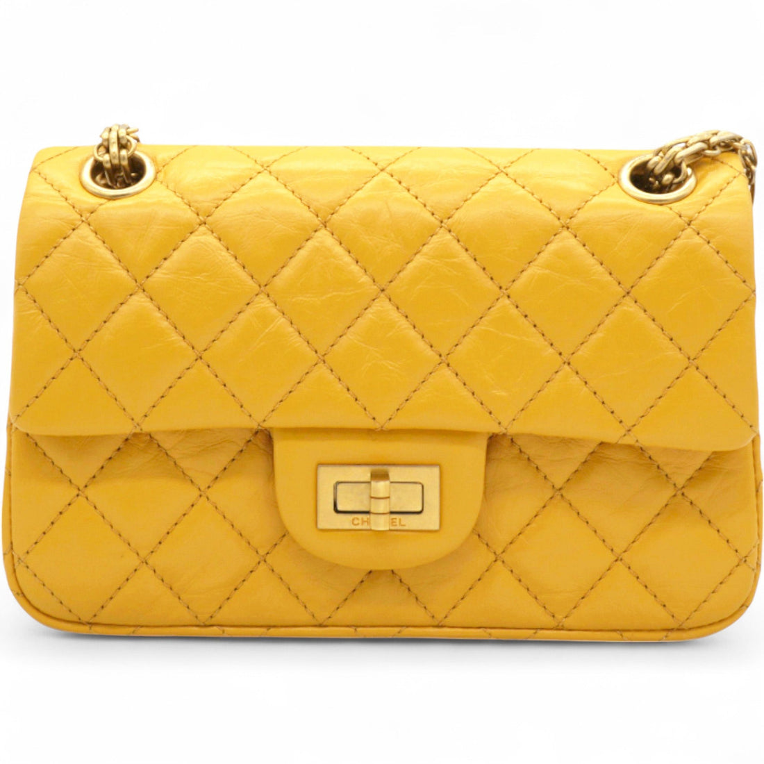 Chanel 2.55 Reissue Mini Flap Yellow Microchip