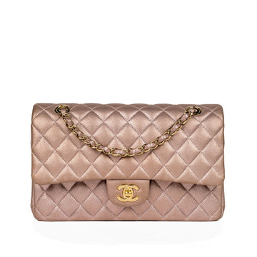 Chanel Classic Flap Bag Medium Metallic Goatskin