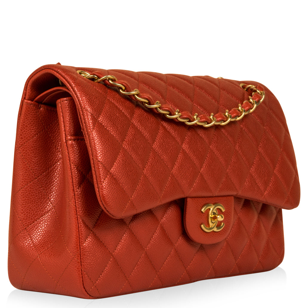 Chanel Classic Flap Bag Jumbo Caviar