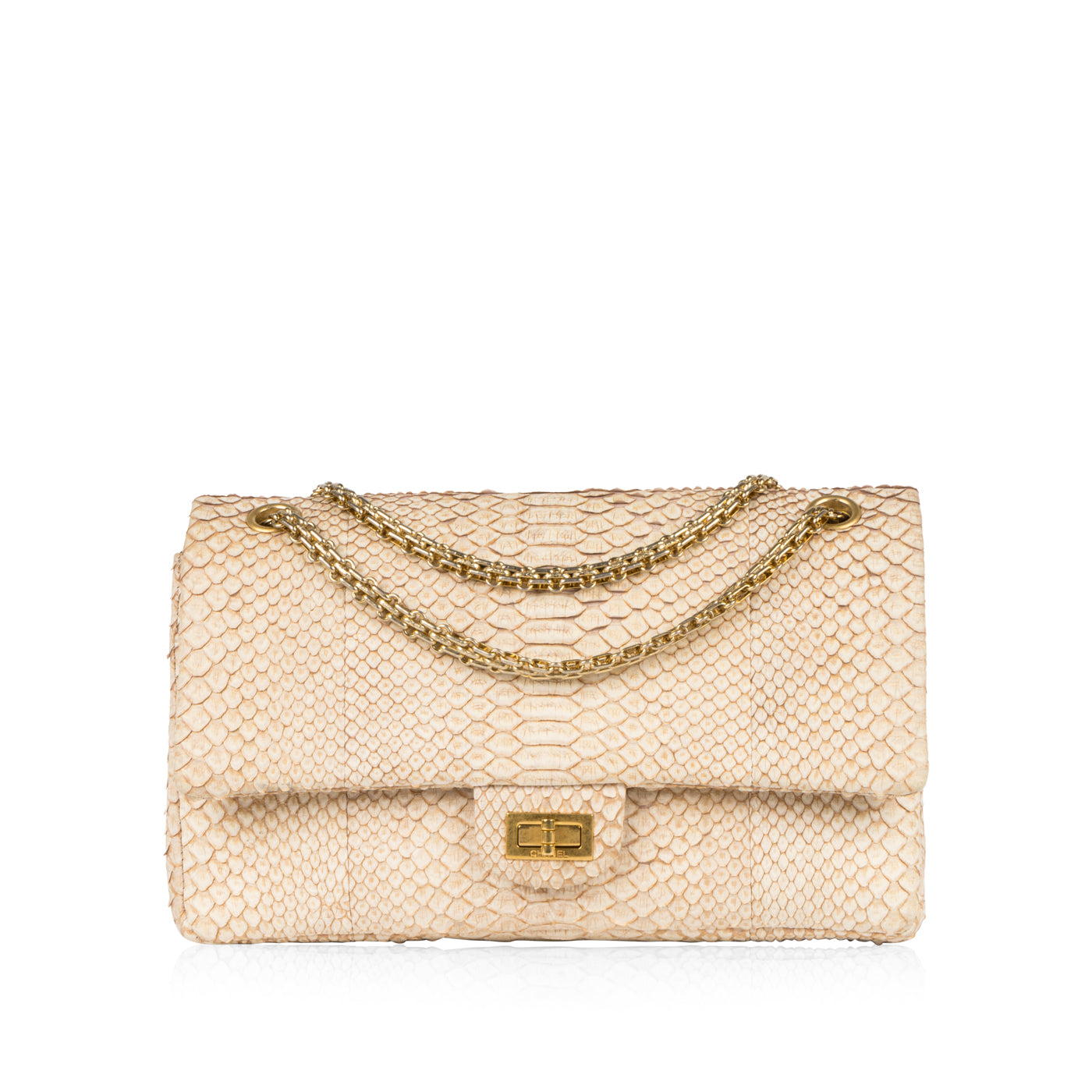 Chanel 2.55 Re-issue Python