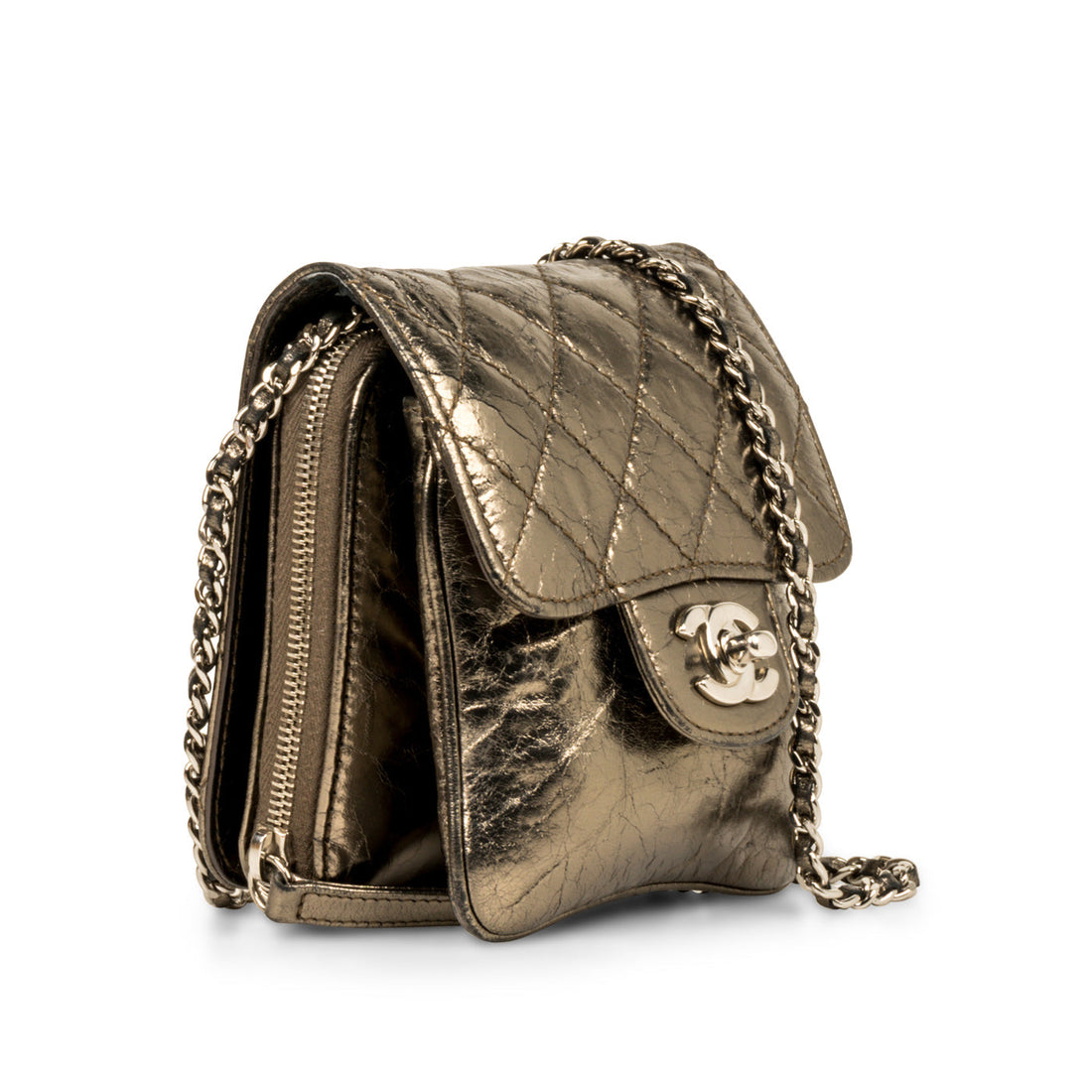 Chanel Metallic Crossbody Bag Calm
