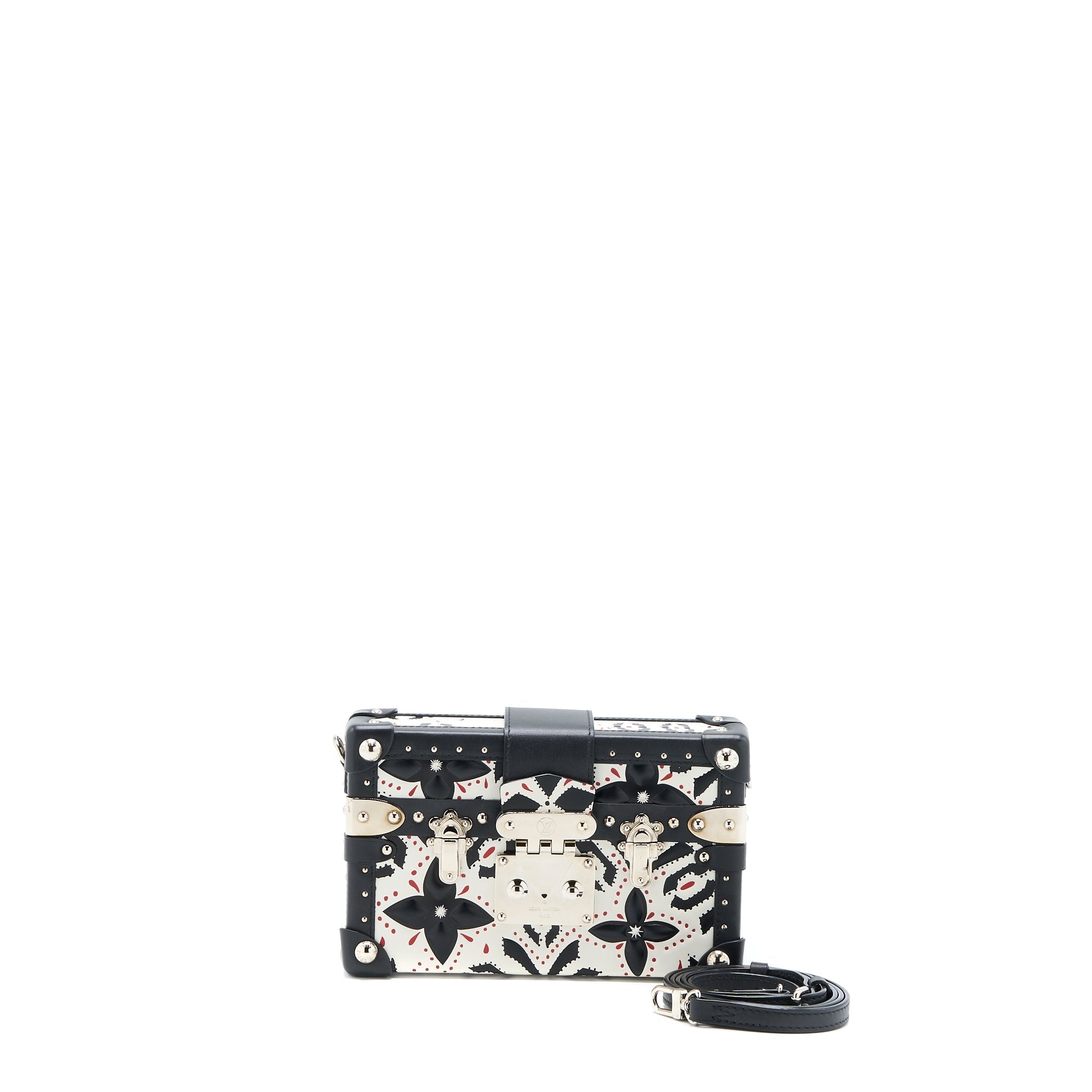 Louis Vuitton Petit Mallet Limited Edition Black / White SHW