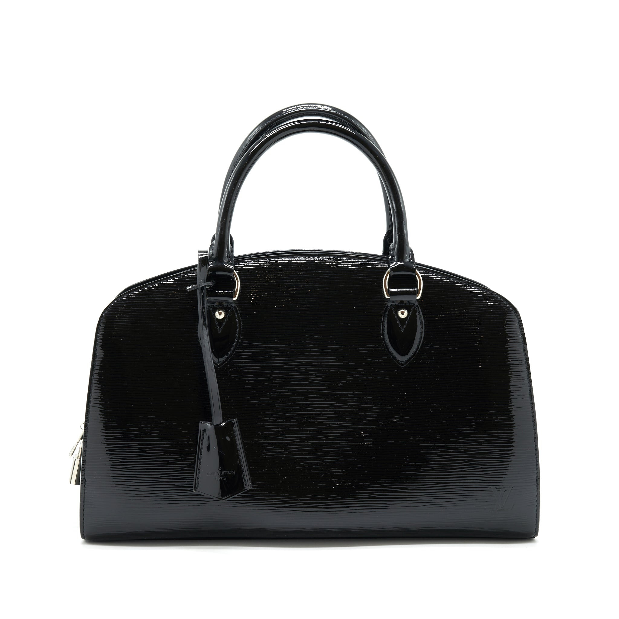Louis Vuitton Bowling Bag EPI Patent Black