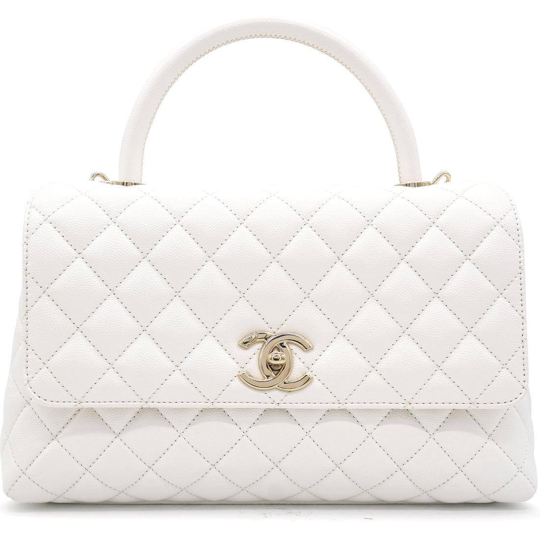 Chanel Caviar Quilted Medium Coco Handle Flap