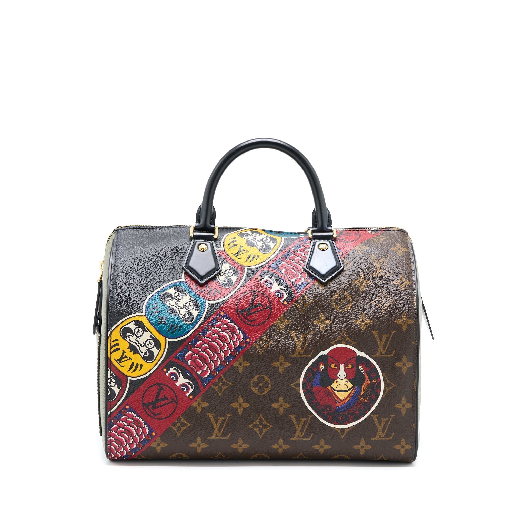 Louis Vuitton Speedy 30 Kabuki-Themed Cruise Monogram Canvas/Epi GHW