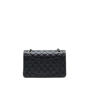 Chanel Small Classic Double flap Bag Lambskin Black SHW (microchip)