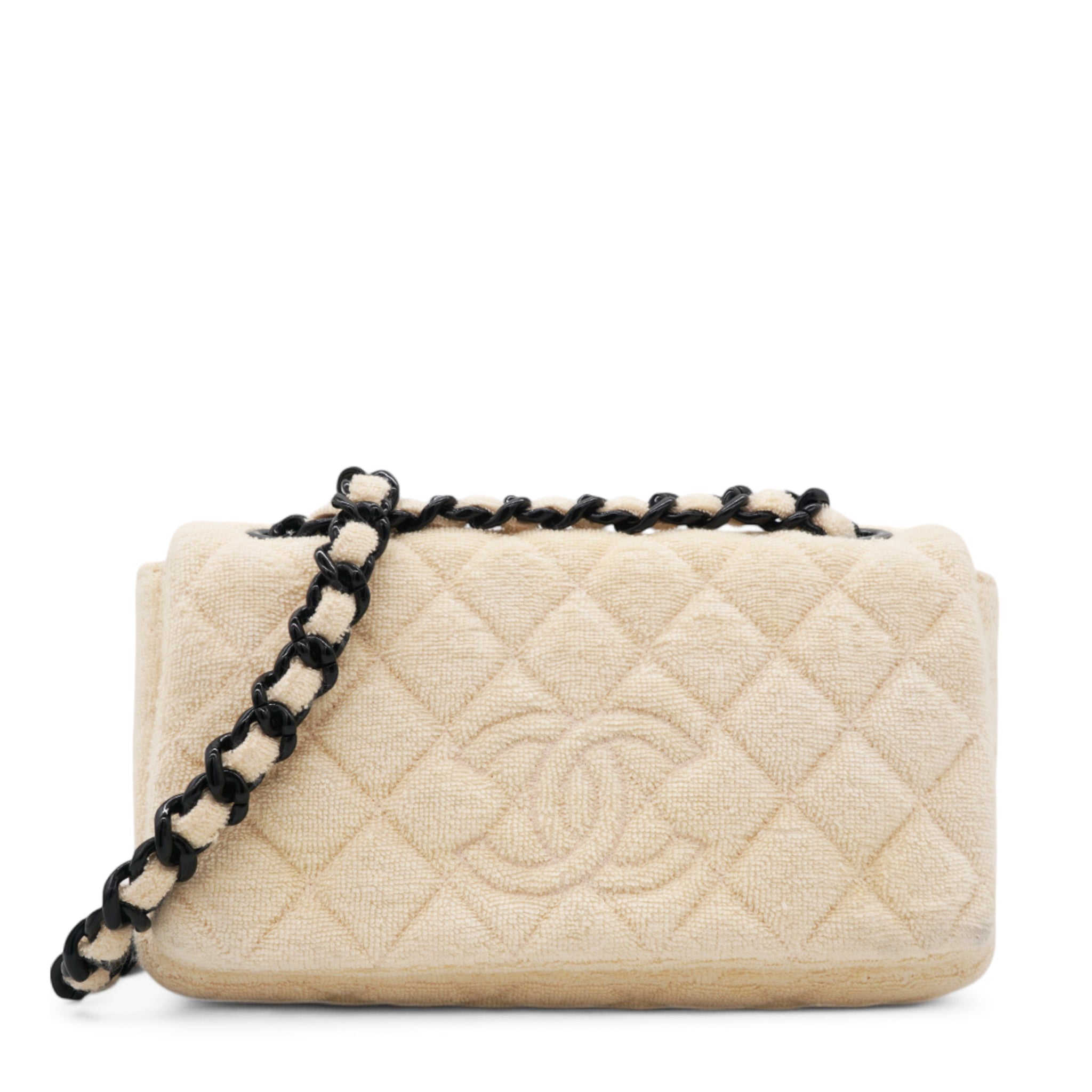 Chanel Terry Flap Bag Beige