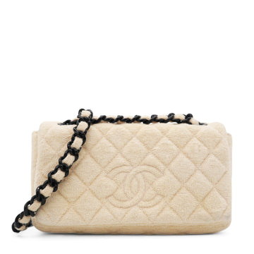 Chanel Terry Flap Bag Beige
