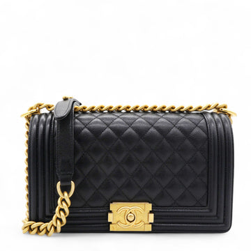 Chanel Caviar Quilted Boy Flap Black Medium