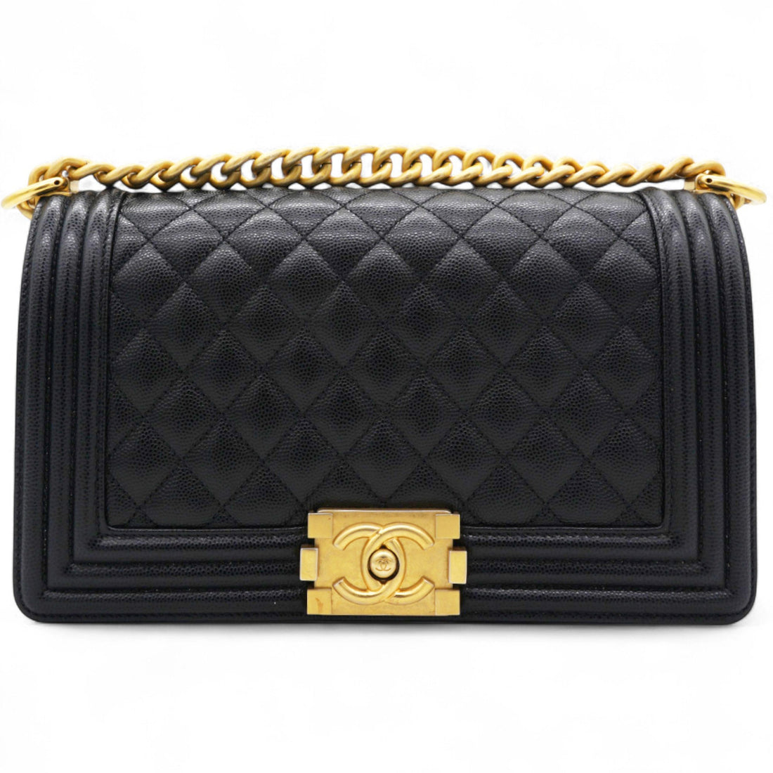 Chanel Caviar Quilted Boy Flap Black Medium
