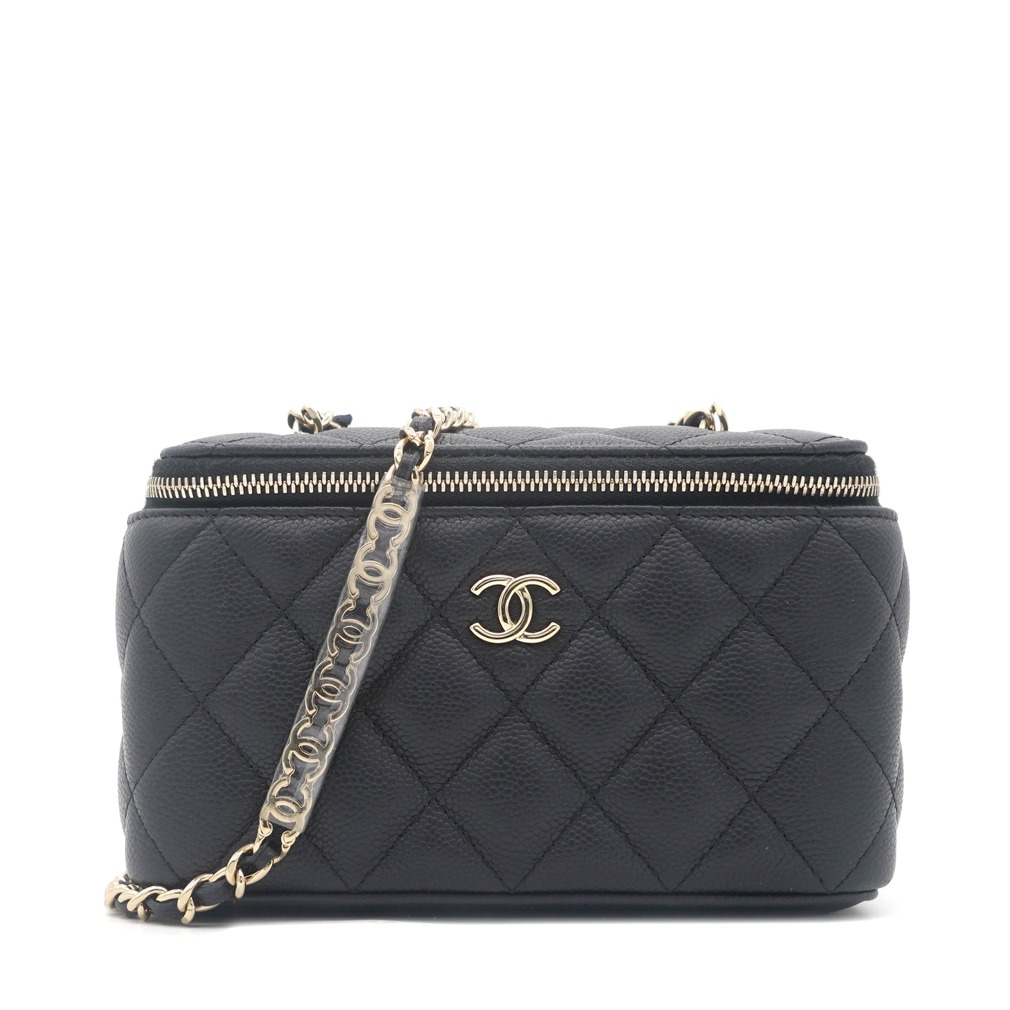 Chanel Mini Caviar Vanity Bag Black