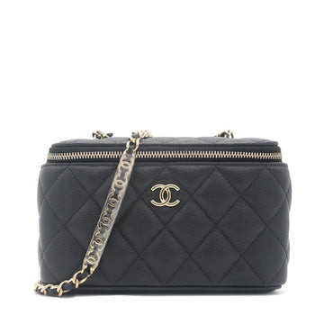 Chanel Mini Caviar Vanity Bag Black