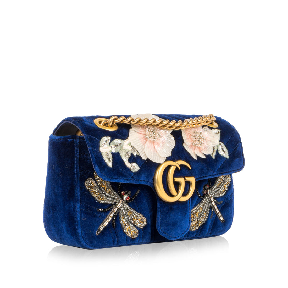 Gucci GG Marmont Velvet Sequin Mini Handbag