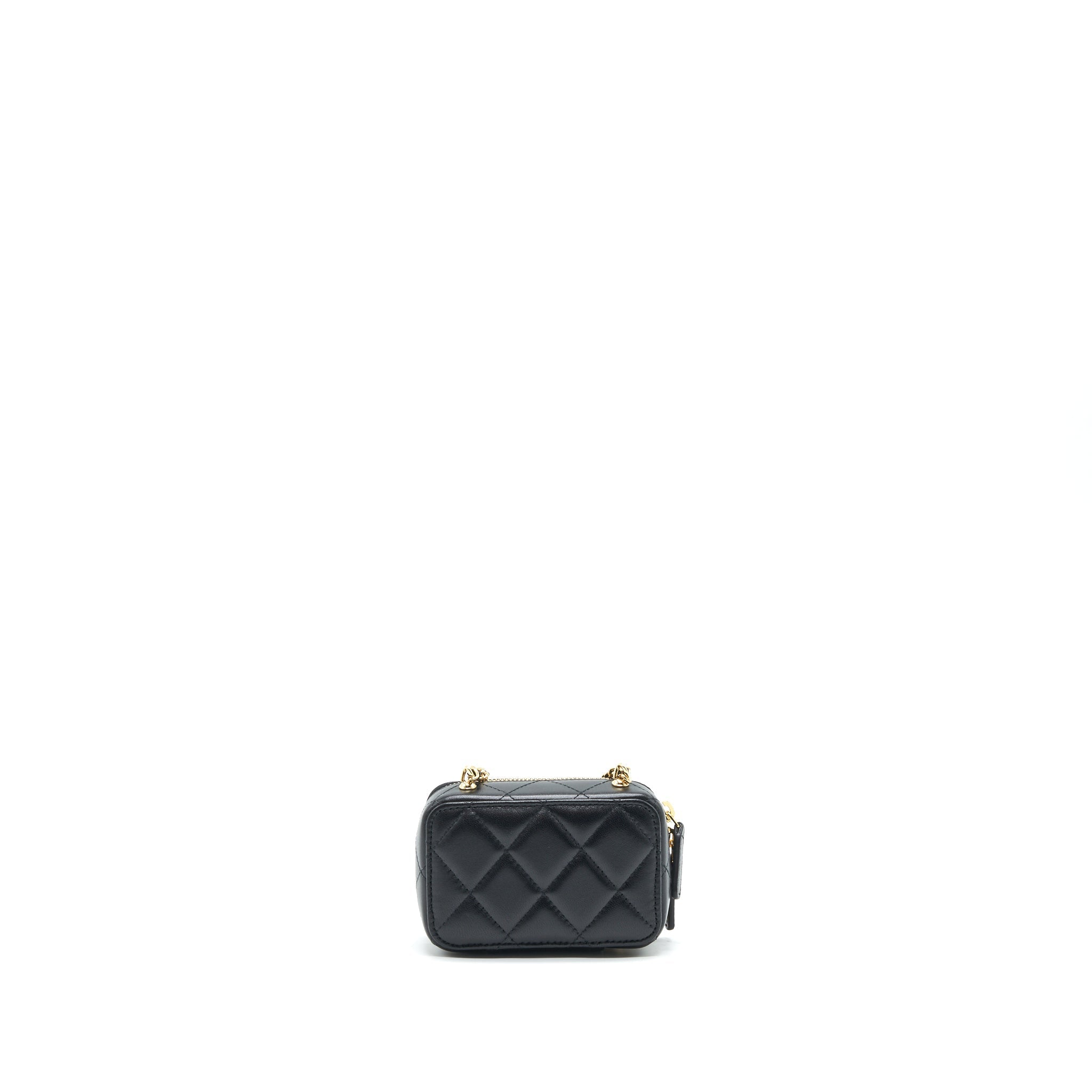 Chanel 21K Mini Clutch With Chain Black GHW