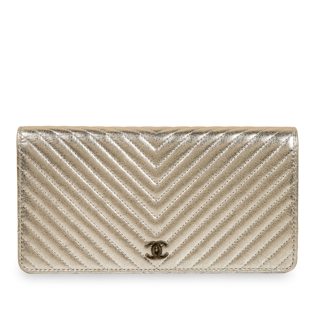 Chanel Classic Long Flap Wallet Chevron