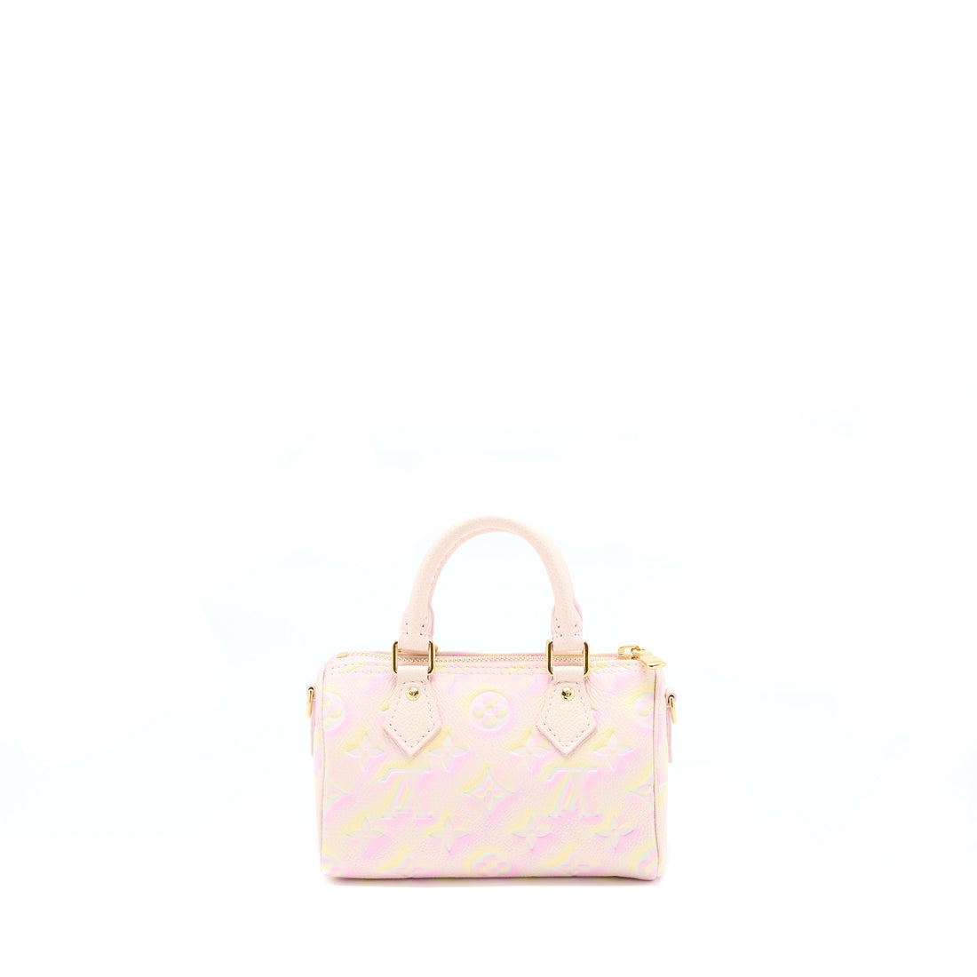 Louis Vuitton Nano Speedy Monogram Empreinte Multicoloure GHW