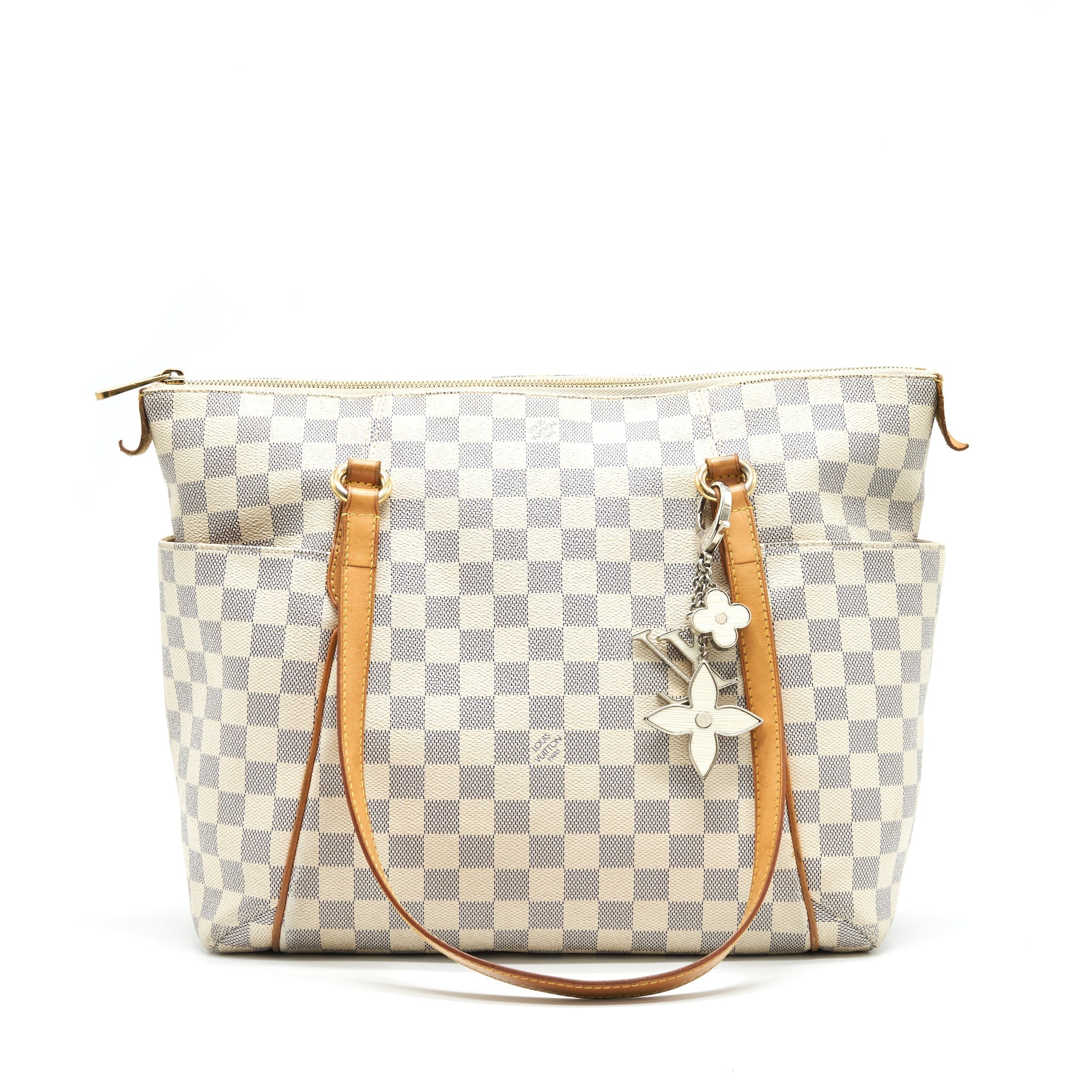 LOUIS VUITTON Damier Azur Totally MM Shoulder Bag