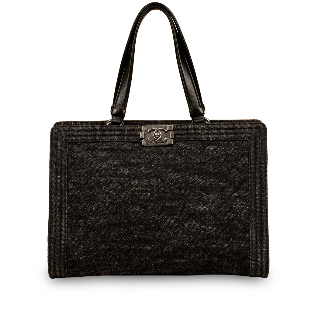 Chanel Boy Shopping Bag Denim