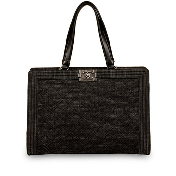 Chanel Boy Shopping Bag Denim
