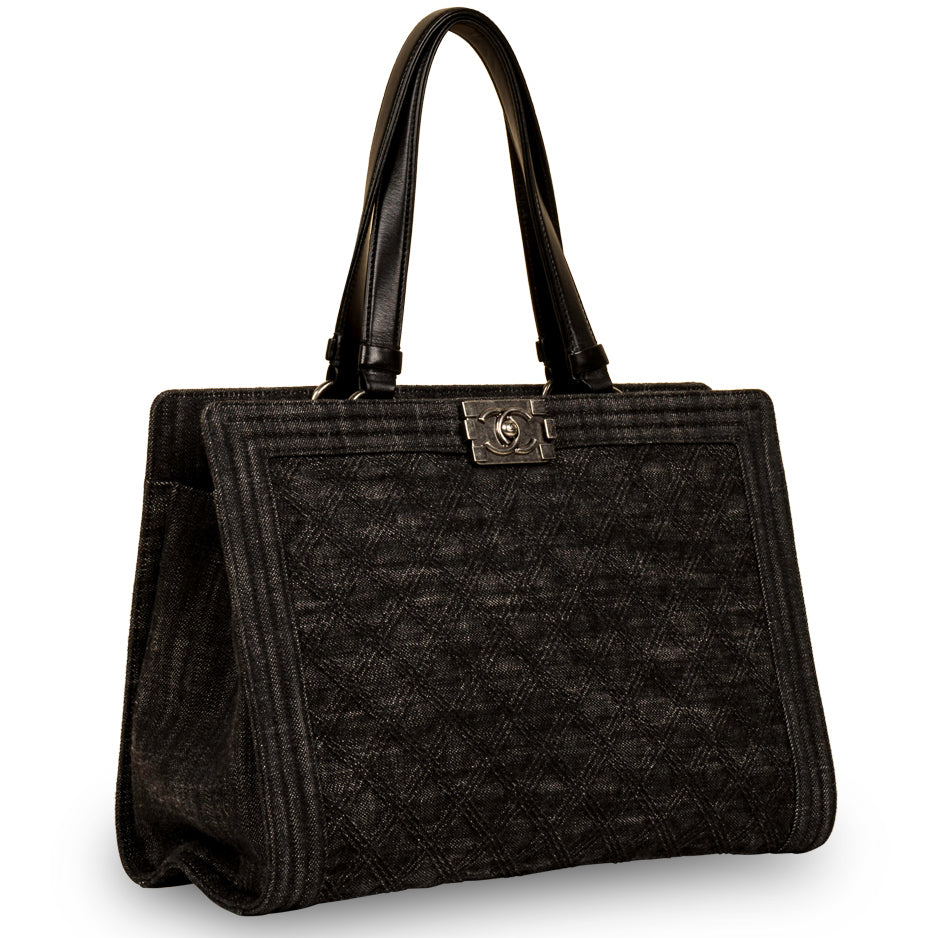 Chanel Boy Shopping Bag Denim