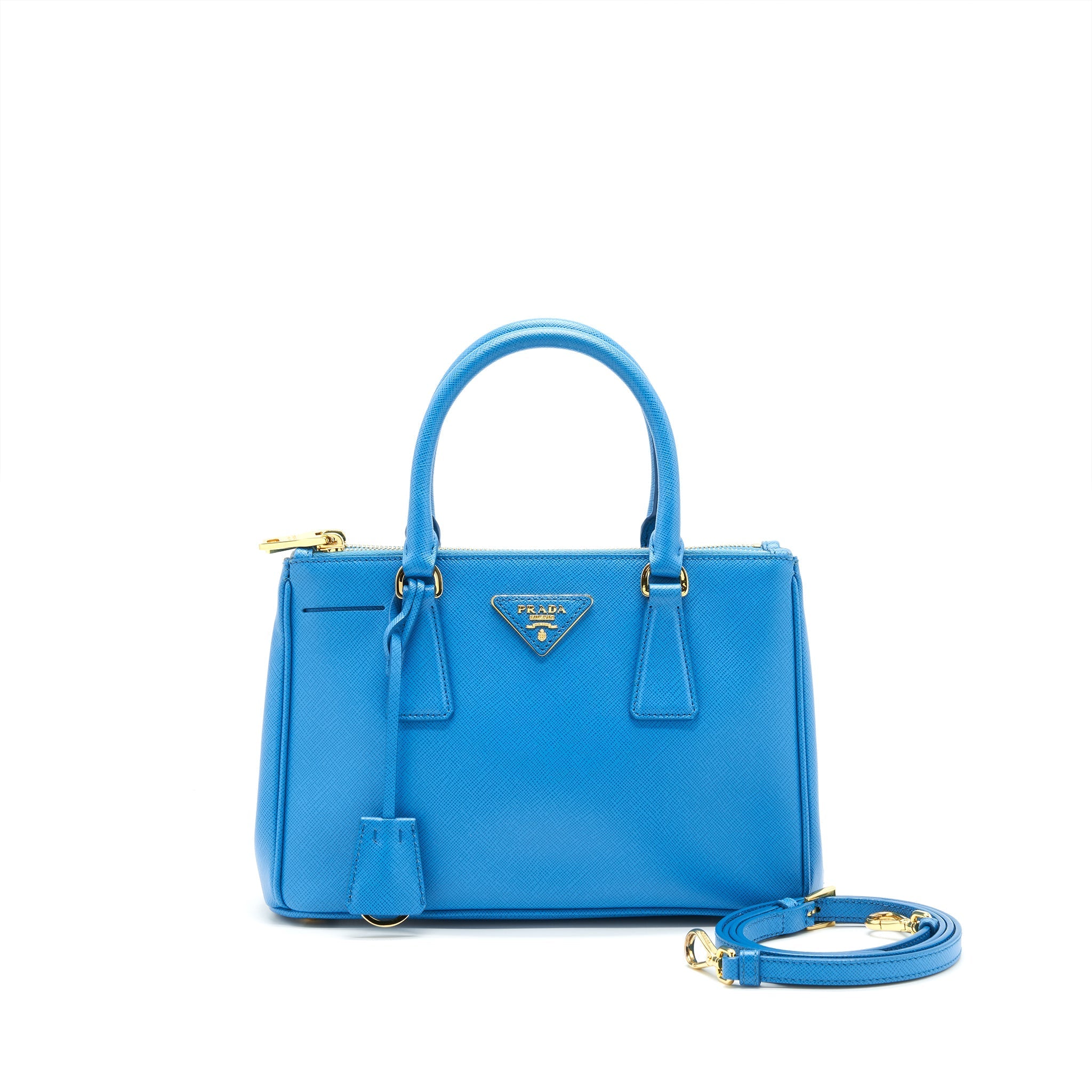 Prada Galleria Tote Bag Lake Blue