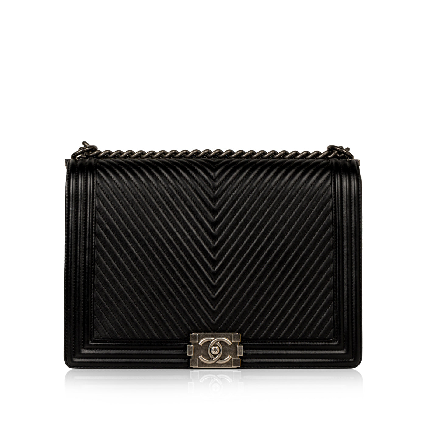 Chanel Large Boy Bag Chevron
