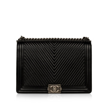 Chanel Large Boy Bag Chevron