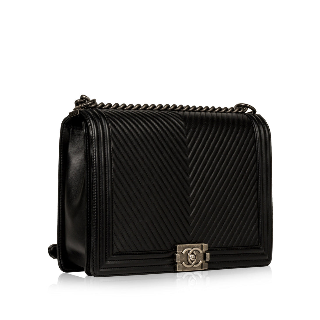 Chanel Large Boy Bag Chevron