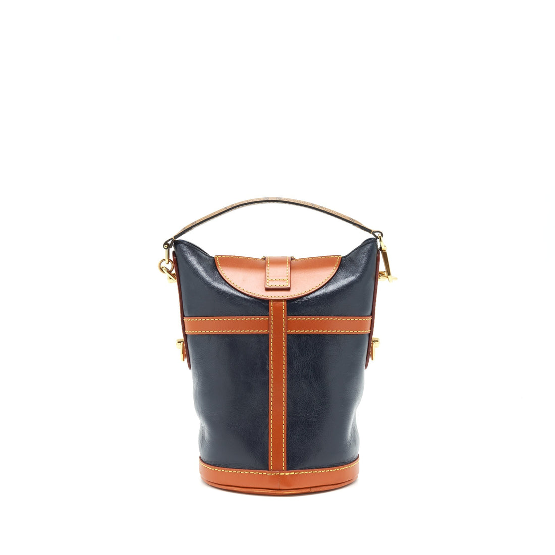 Louis Vuitton Duffle Bag Black GHW With Monogram Strap