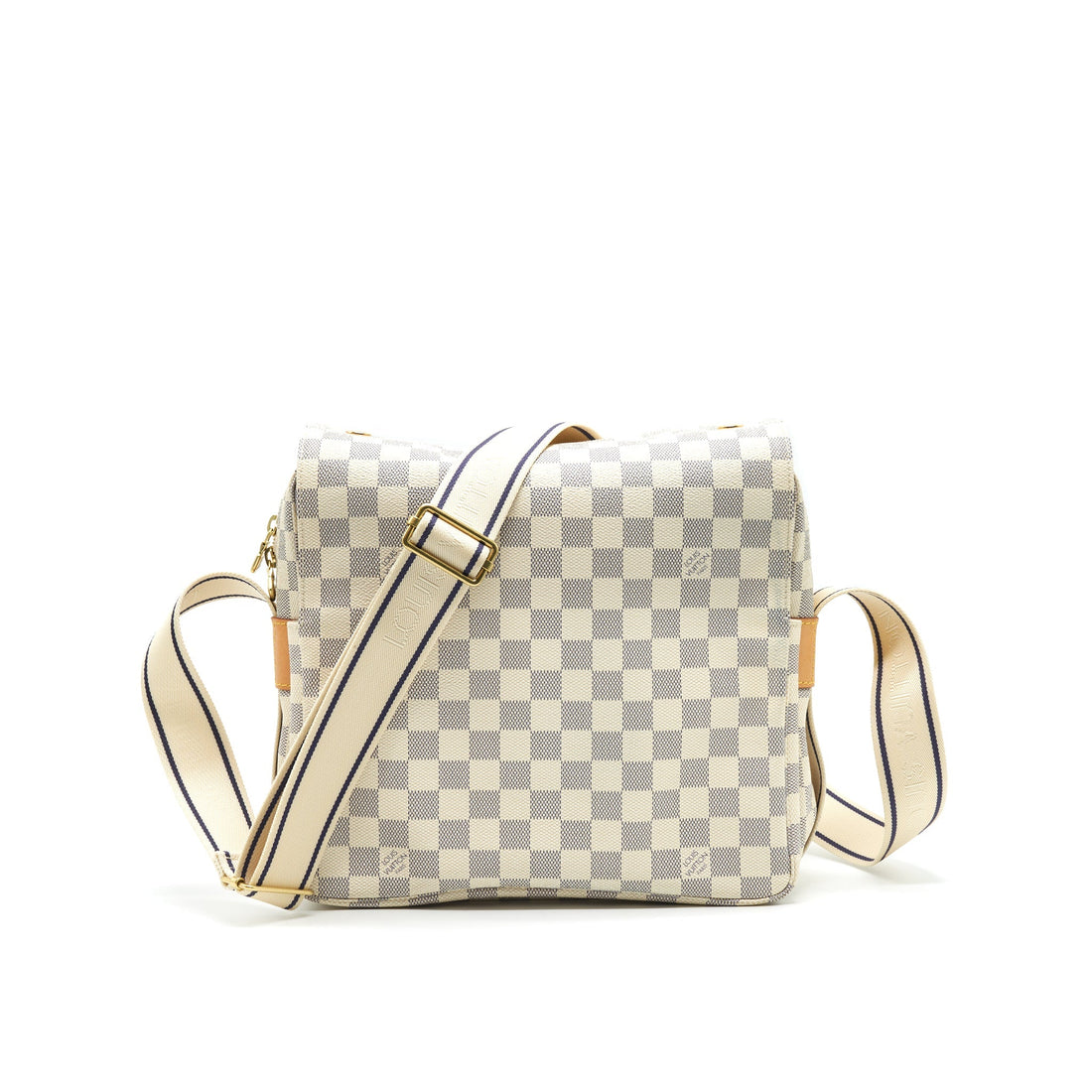 LOUIS VUITTON Damier Azur Canvas Naviglio Messenger Bag
