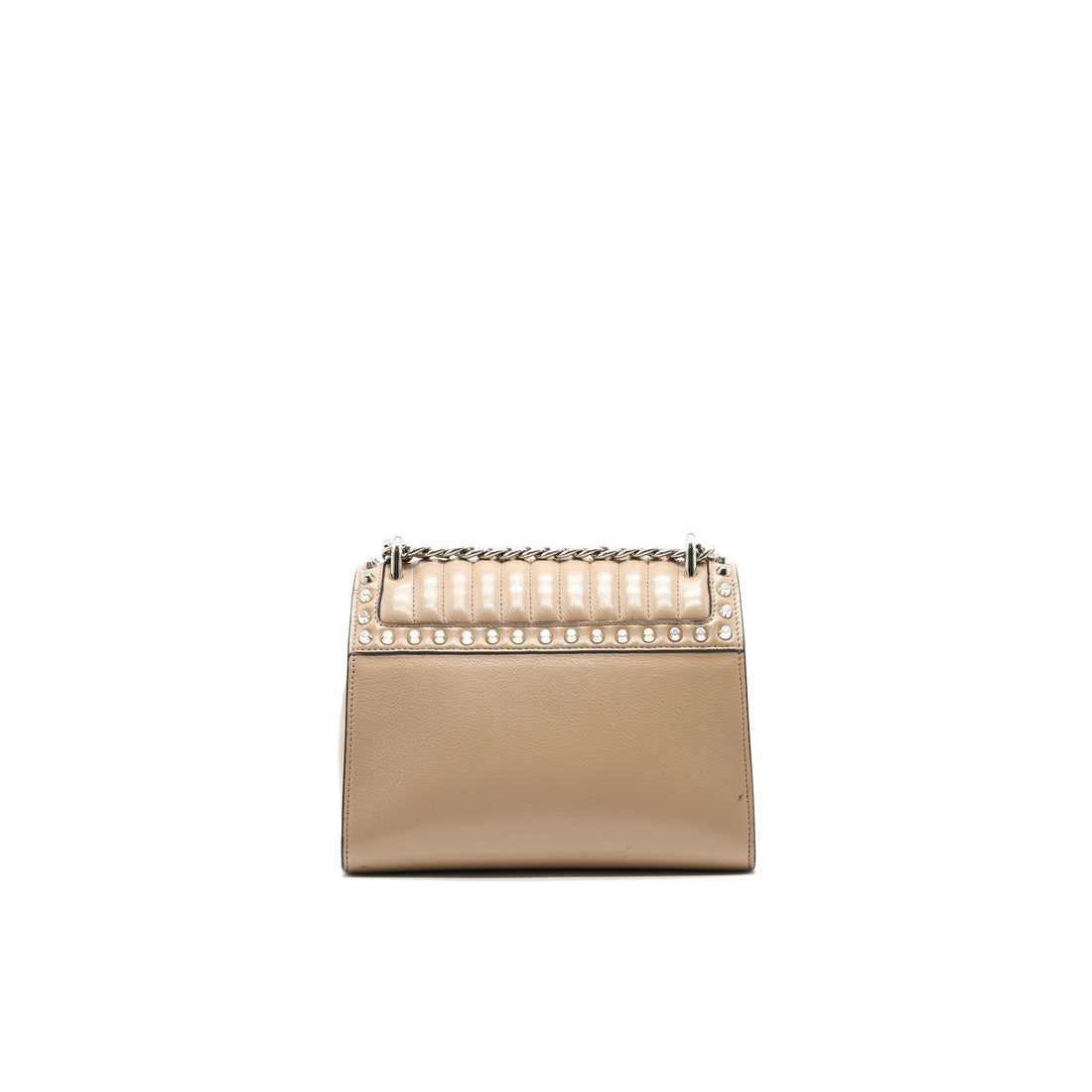 PRADA Small Leather Bag Beige SHW