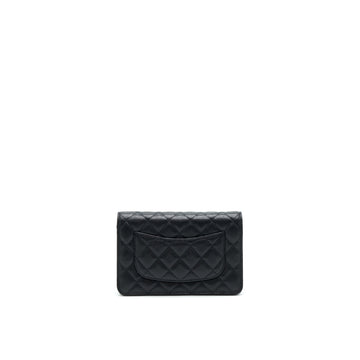 Chanel 21A Coco letter Wallet on Chain Black Caviar GHW