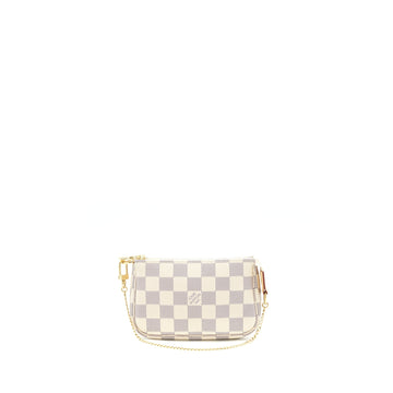 Louis Vuitton mini Pochette accessories damier Azur Canvas