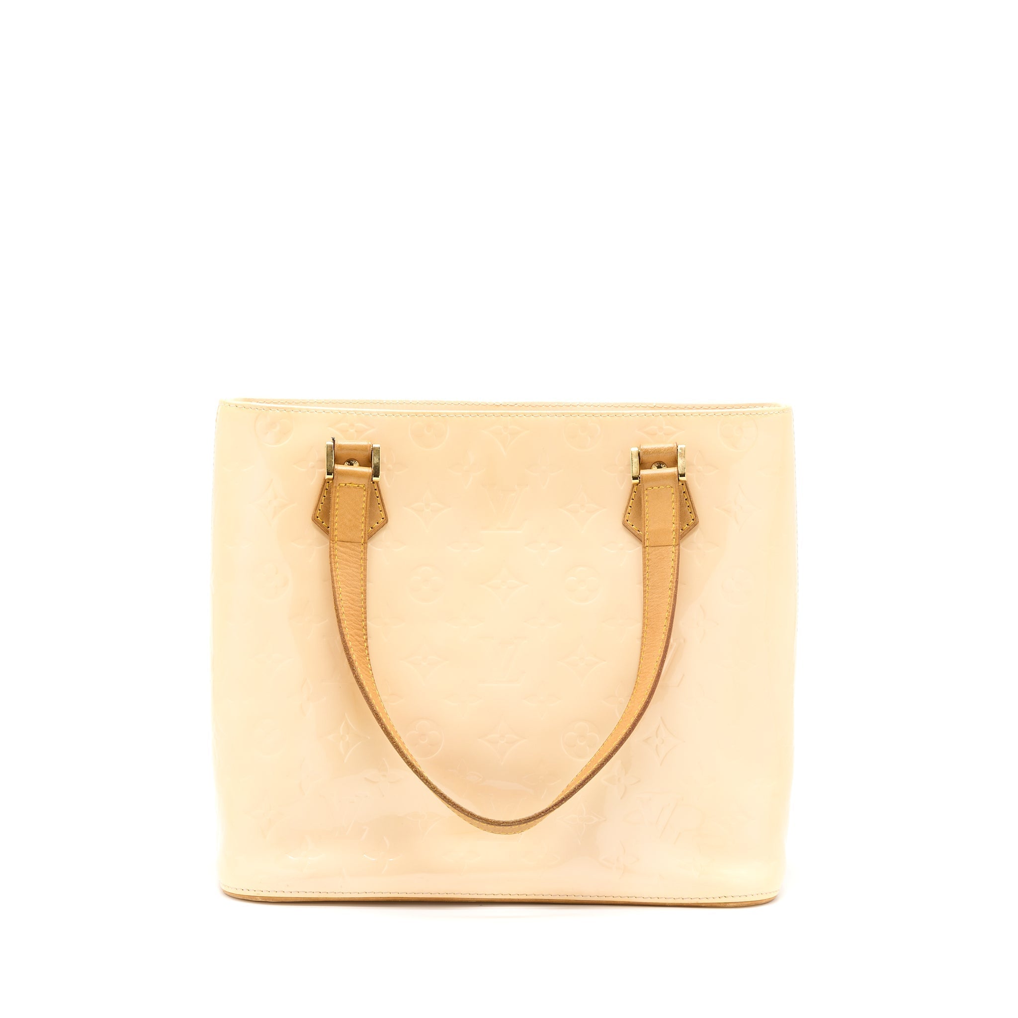 Louis Vuitton Vintage Huston Tote Vernis Beige GHW
