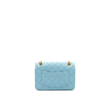 CHANEL MINI 2.55 REISSUE HANDBAG BLUE GHW