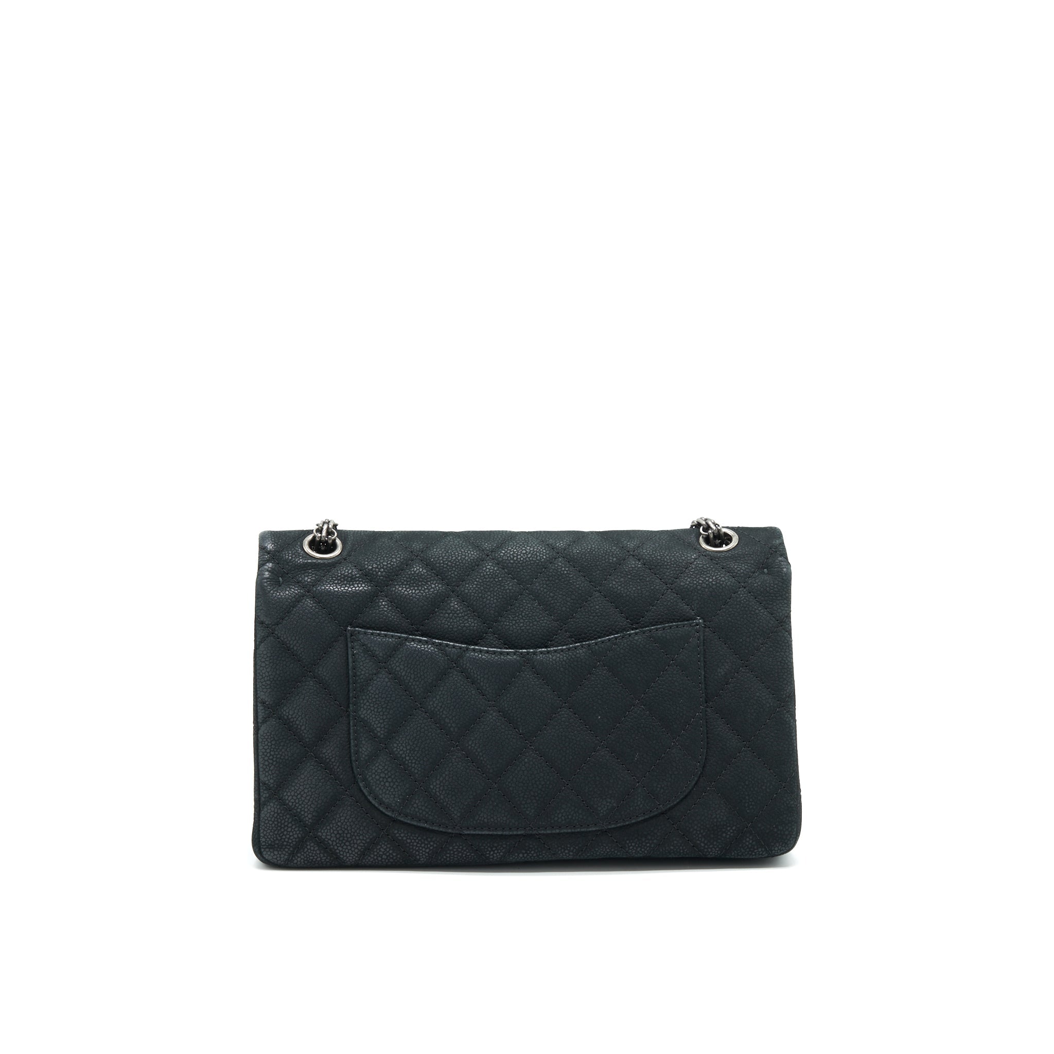 CHANEL 2.55 226 REISSUE BAG IN CAVIAR BLACK SHW