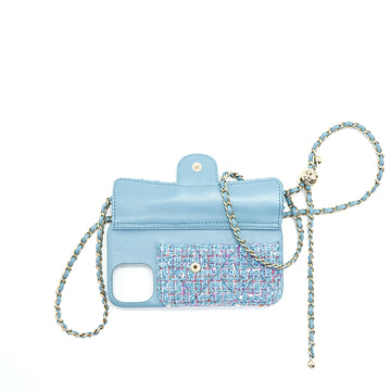 Chanel Pearl Crush phone case with Chain for iPhone 12 pro