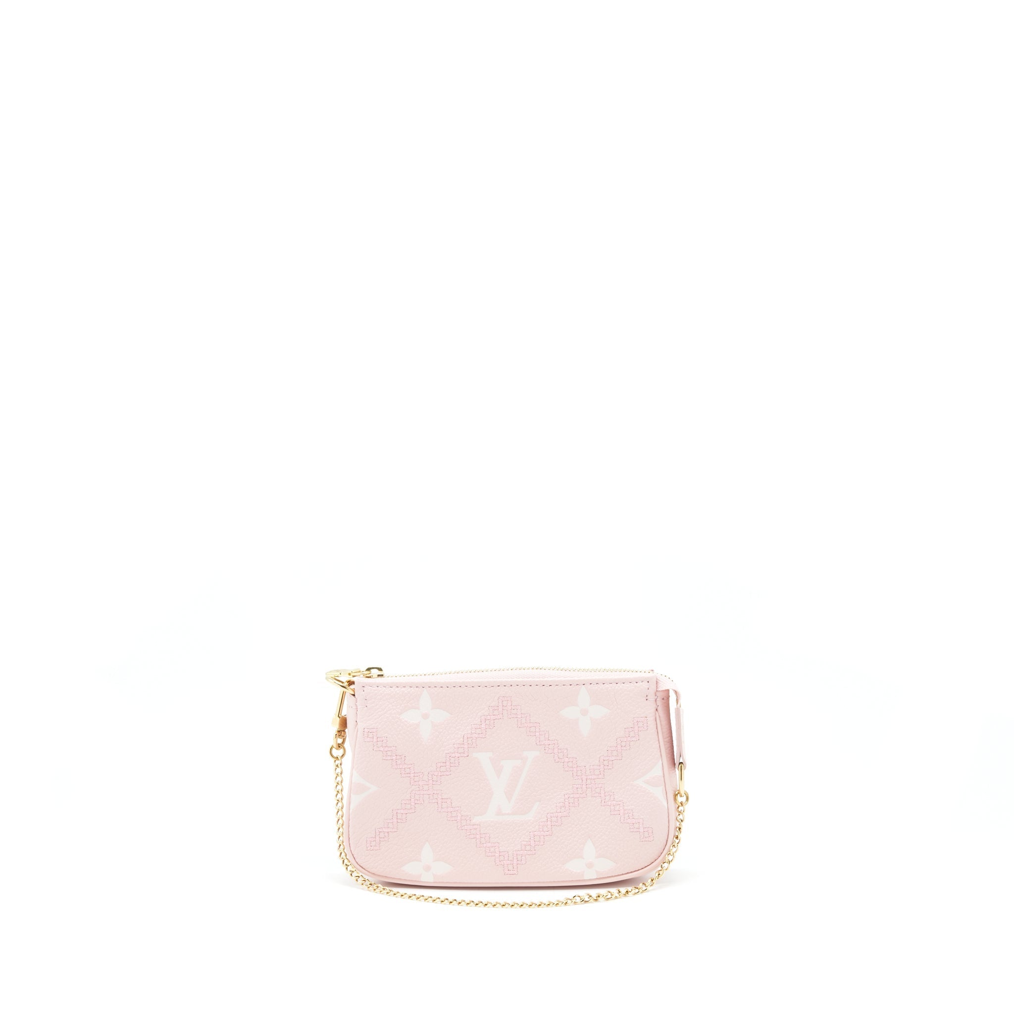 Louis Vuitton Mini Pochette Monogram Empreinte Pink GHW