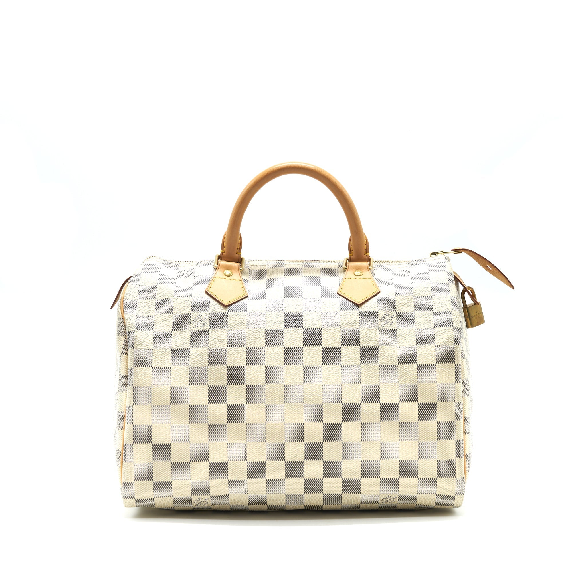 LOUIS VUITTON SPEEDY 30 DAMIER AZUR CANVAS HANDBAG