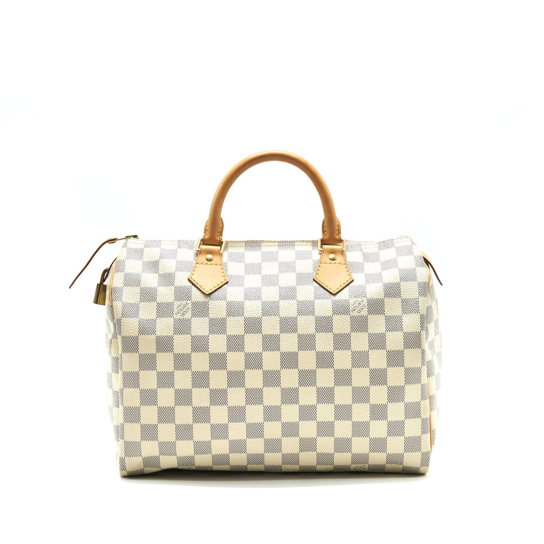 LOUIS VUITTON SPEEDY 30 DAMIER AZUR CANVAS HANDBAG