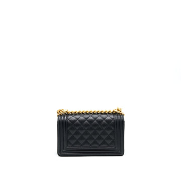 Chanel Small Boy Bag Caviar Black brushed GHW Year 2021 (microchip serial?