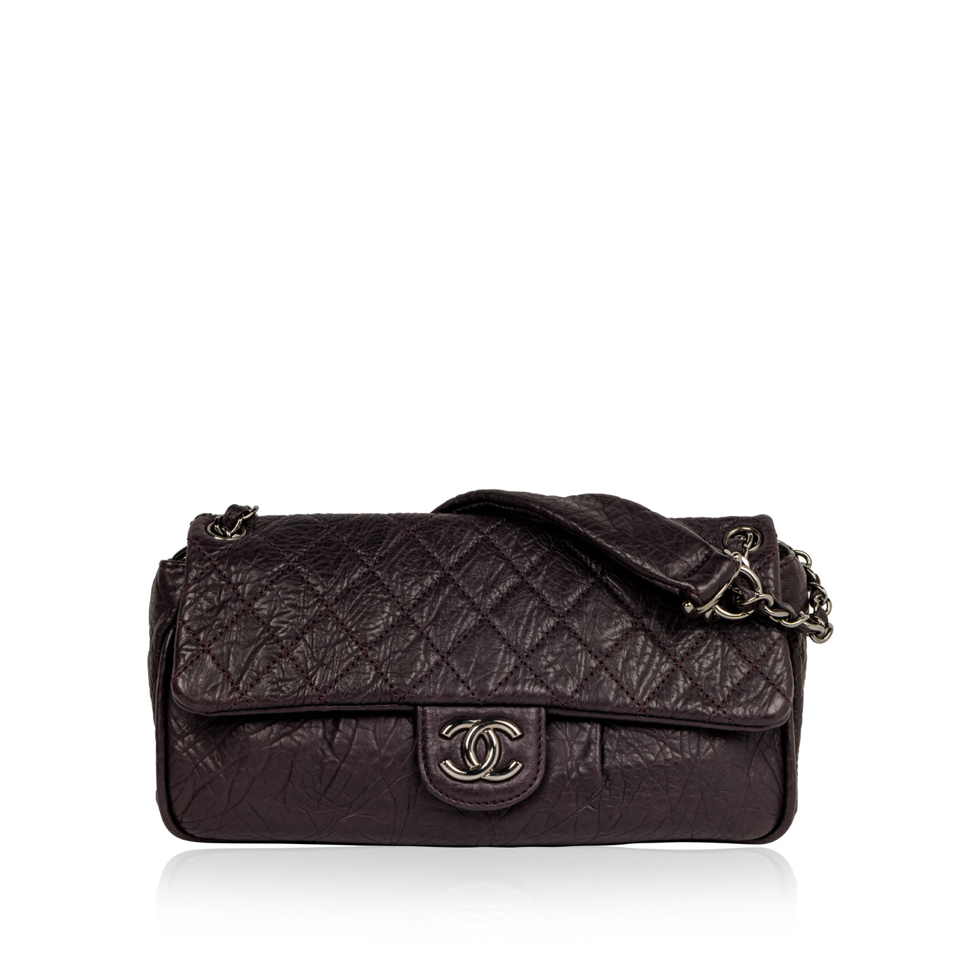 Chanel Distressed Calfskin Shoulder Bag