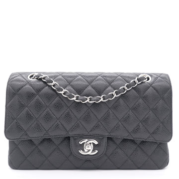 Chanel Caviar Quilted Medium Double Flap Black SHW