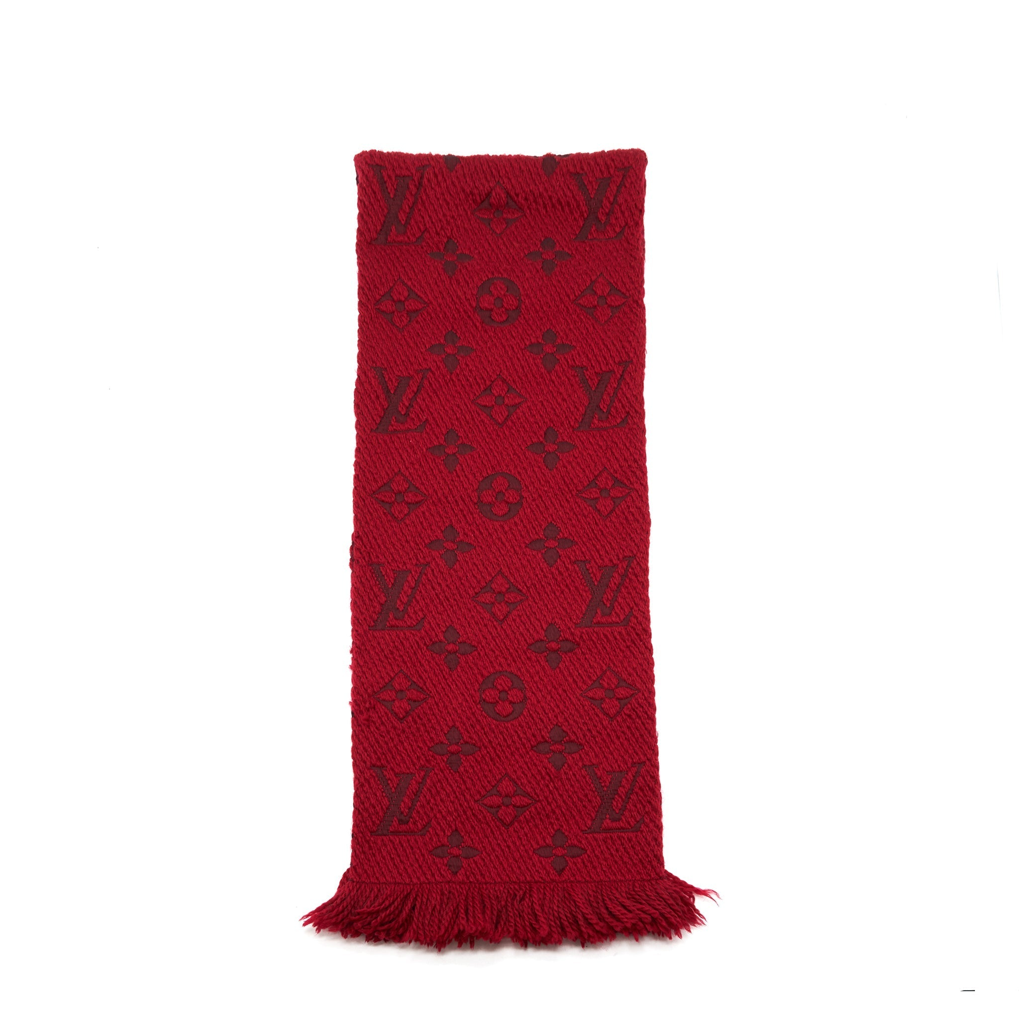 Louis Vuitton Logomania Scarf Ruby