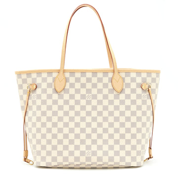 Louis Vuitton Neverfull MM Damier Azur Canvas /Rose Ballerine (No Inner Pouch)