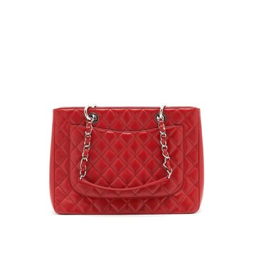 Chanel Grand Shopping Tote caviar Red with SHW